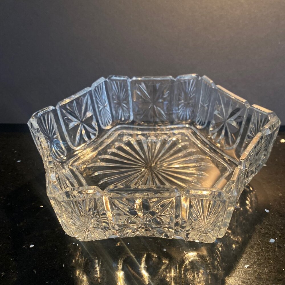 Avon Fostoria Cut Glass Dish